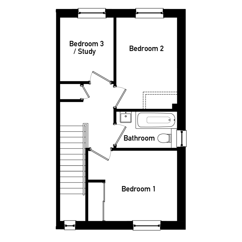 3 bedroom semidetached The Hughes for sale in Ayr plot 95