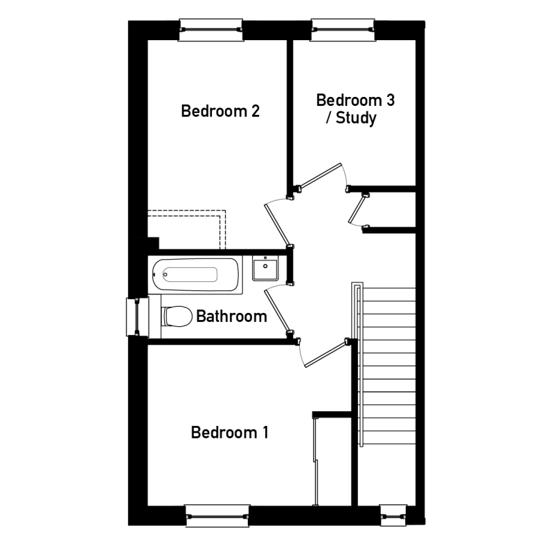 3 bedroom semidetached The Hughes for sale in Ayr plot 94